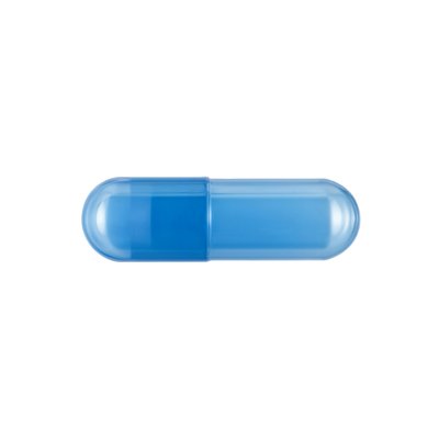 Gelatin capsule, blue-blue BLUE/BLUE, size "0" BK-0014 фото