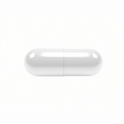 Gelatin capsule, white-white WHITE/WHITE, size "00" BK-0001 фото