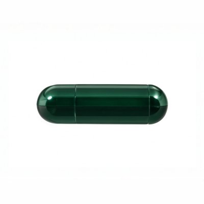 Gelatin capsule, green-green GREEN/GREEN, size "0" 344 фото