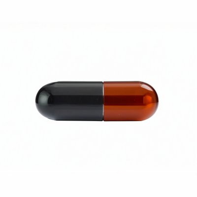 Gelatin capsule, black-red, Black/Red, size "0" BK-0013 фото