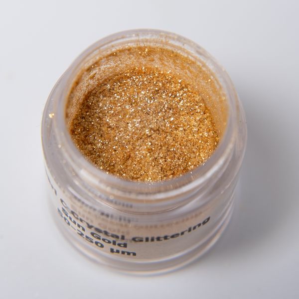 Косметический пигмент Geopearl C Crystal Glittering Sun Gold 50-250 um для декоративной косметики, парфюмерии, уходовых средств KPG-0003-1-8 фото
