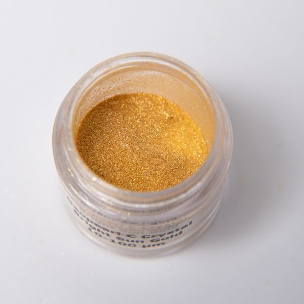 Косметичний пігмент Geopearl C Crystal Bright Sun Gold 10-100um для декоративної косметики, парфумерії, засобів для догляду KPG-0003-4-1 фото